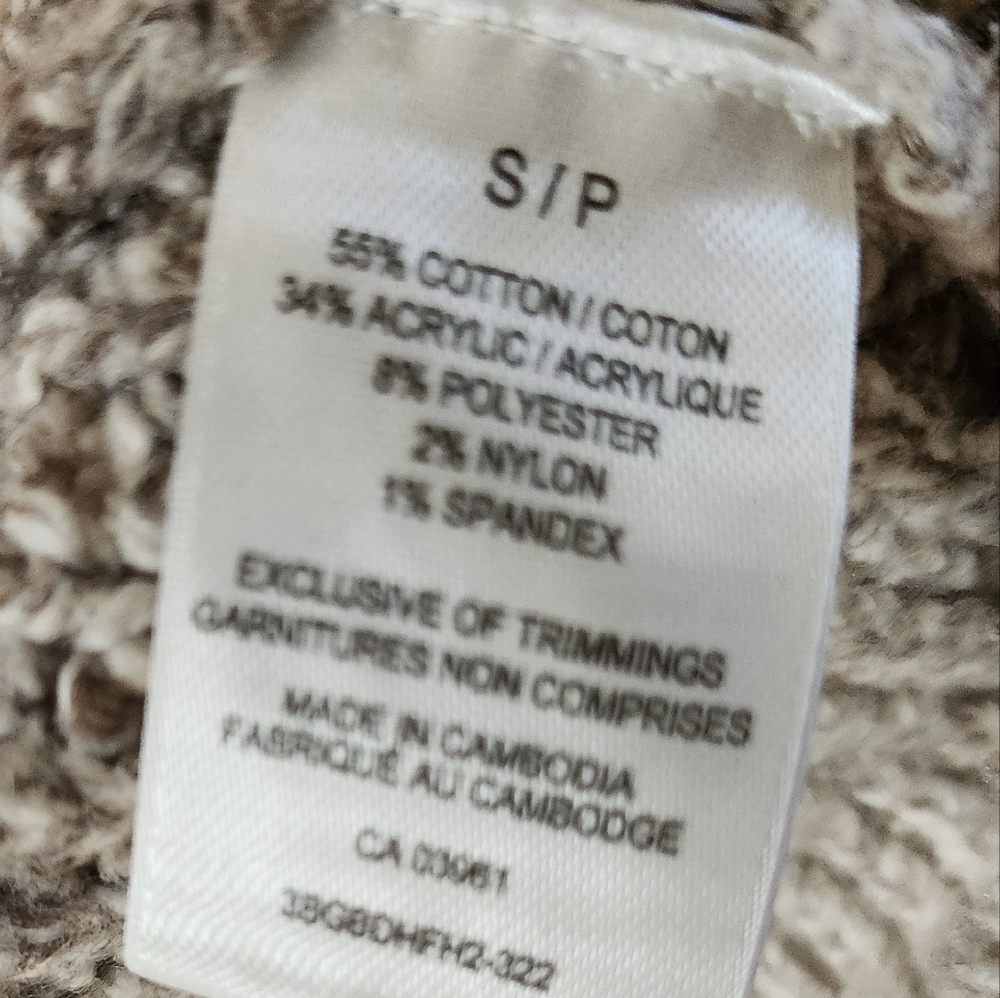 Womens Denver Hayes Cotton Blend Neutral Tones Sweater Size SM - Picture 5 of 5
